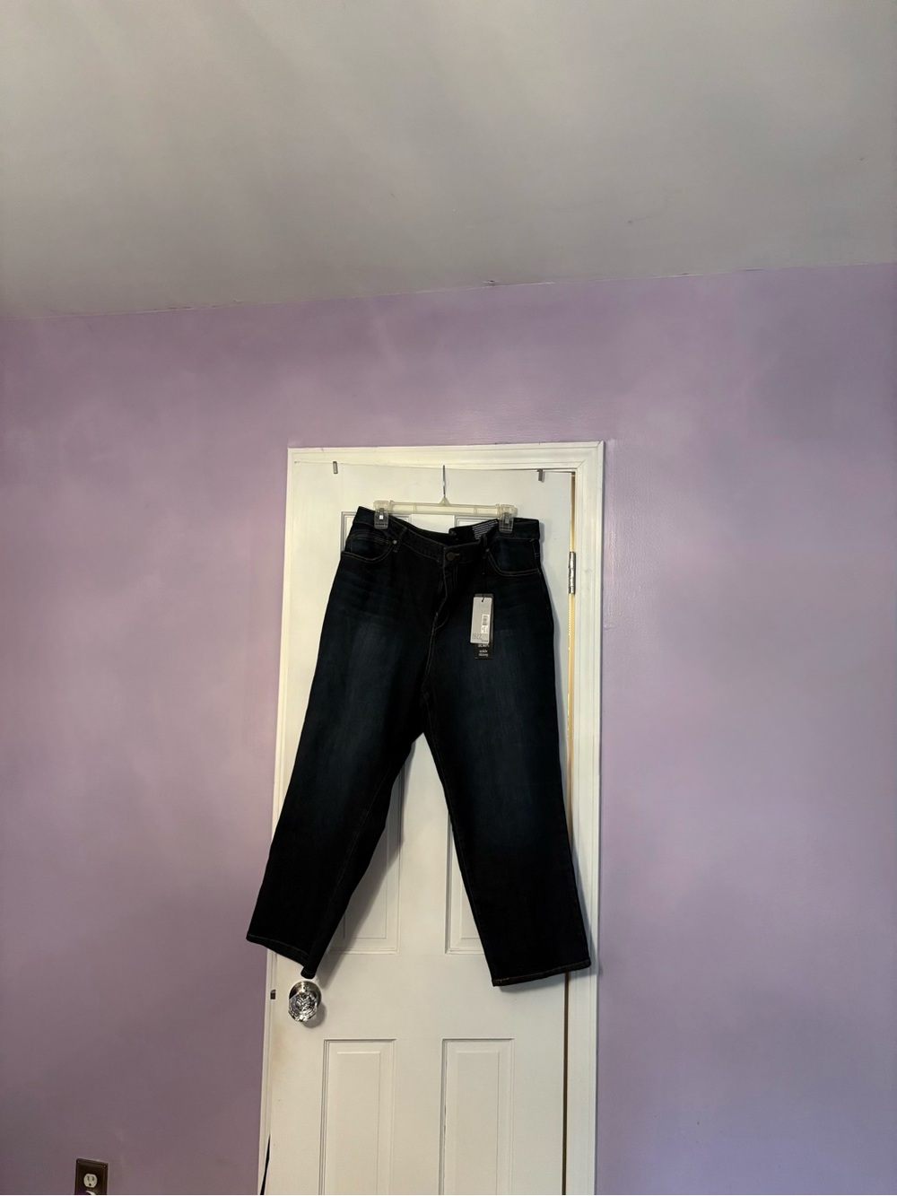 1822 Denim Dark Wash High Rise Straight Leg Women’s Jeans